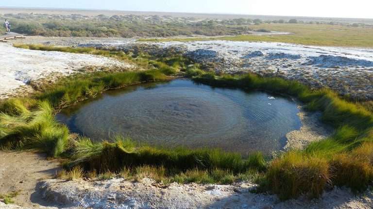 Water hole in arid outback